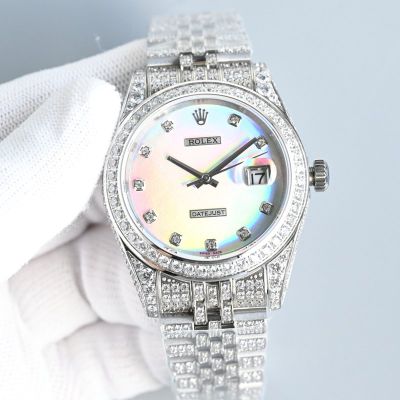 Rolex Datejust replica with sapphire crystal Imported Mechanical Movement 2300 AAA Zircons 41mm Watch